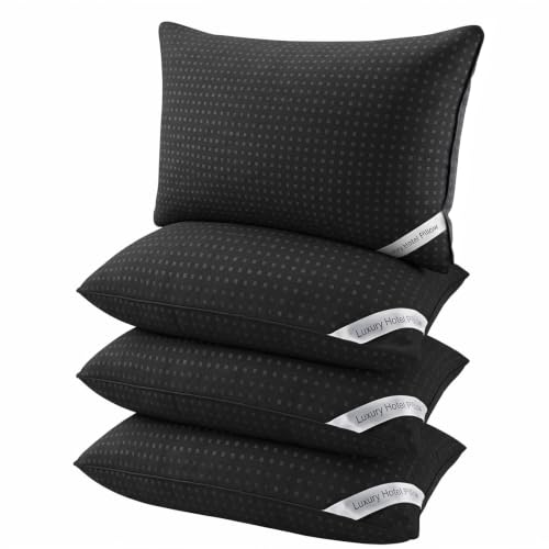 Standard Size Cooling Bed Pillows Set of 4 - Soft Down Alternative