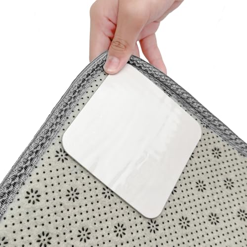 Non-Slip Rug Grippers - Washable & Reusable Carpet Tape for Hardwood Floors