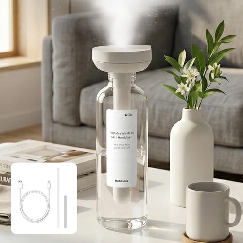 Portable Wireless Mini Humidifier USB Rechargeable Personal Mist Maker