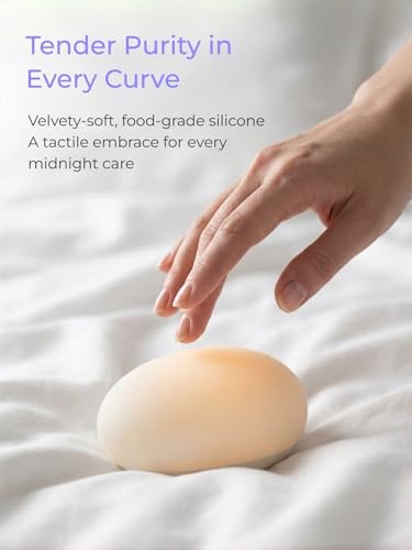 Dimmable Nursery Baby Night Light - Soft Silicone Touch Lamp for Feeding