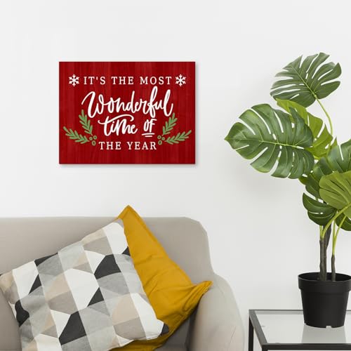 AEHIE 11x14 Xmas Wall Art Canvas – Framed Holiday Decor, Multicolor