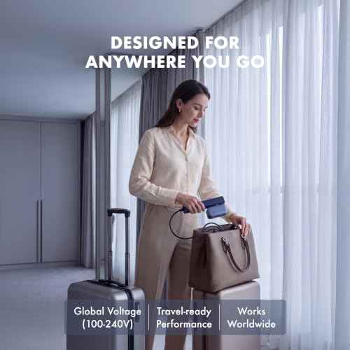 Portable Handheld Garment Steamer with Rotating Head for Travel