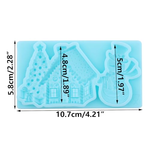 Santa Claus Fondant Silicone Mold for Christmas Baking - Style F