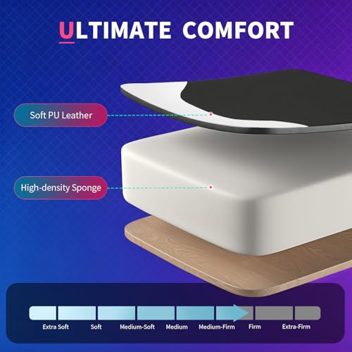Ergonomic Gaming Chair with Lumbar Support and Adjustable PU Leather