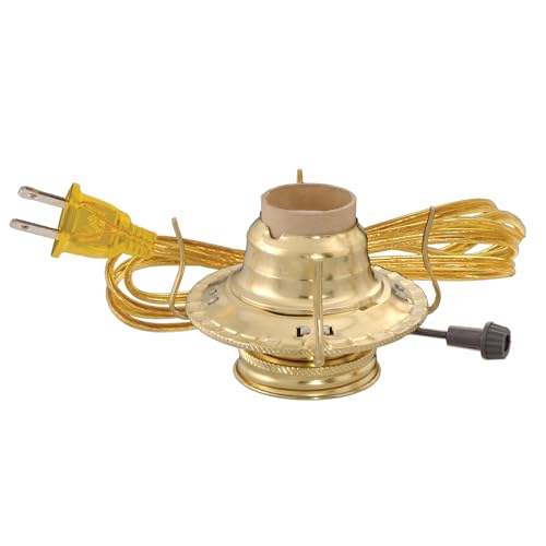 Oil Lamp to Electric Conversion Kit - #2 Set with 6ft Cord
