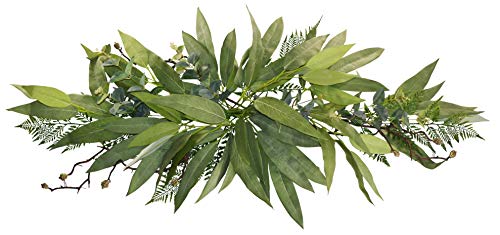 36-Inch Eucalyptus Swag - Artificial Leaf Garland for Home Decor