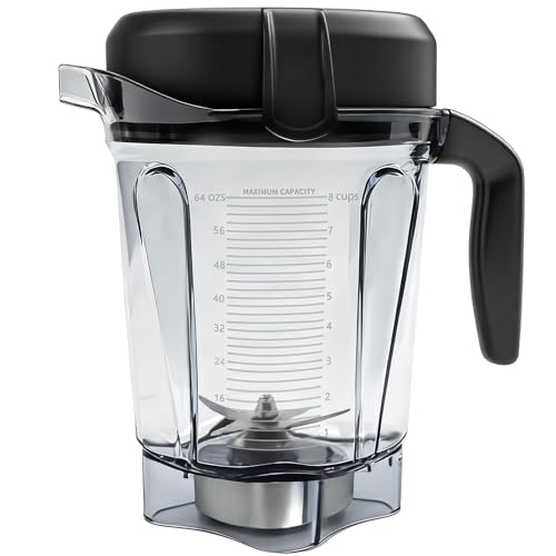 64oz Low-Profile Blender Pitcher Container, BPA-Free Replacement Jar
