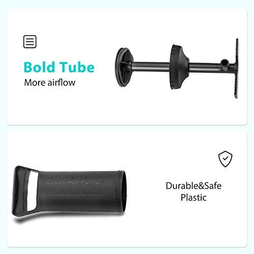 Portable Double Action Manual Air Pump with 3 Nozzles for Inflatables