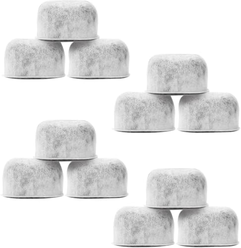 Replacement Charcoal Water Filter Cartridges for Coffee Makers - 12 Pack