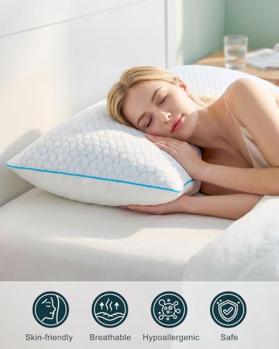 Cooling Body Pillow for Side Sleepers - Firm Memory Foam, 20x54 Inch