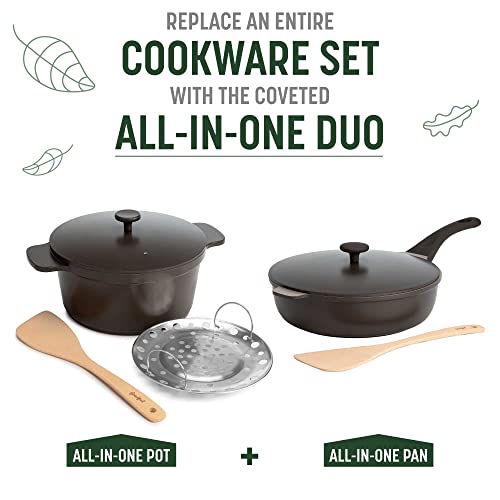 Goodful All-in-One Pan, Multilayer Nonstick, High-Performance Cast Construction, Multipurpose Design Replaces Multiple Pots and Pans, Dishwasher Safe Cookware, 11-Inch, 4.4-Quart Capacity, Graphite