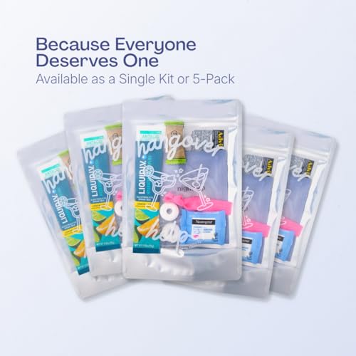 Pre-Filled Hangover Recovery Kit for Bachelorette Parties & Weddings