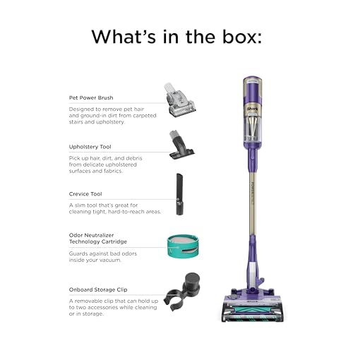PowerDetect Corded Stick Vacuum with Self-Cleaning Brushroll, Eggplant