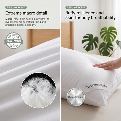 150x50cm Dakimakura Body Pillow Insert - Cloud-Soft PP Cotton