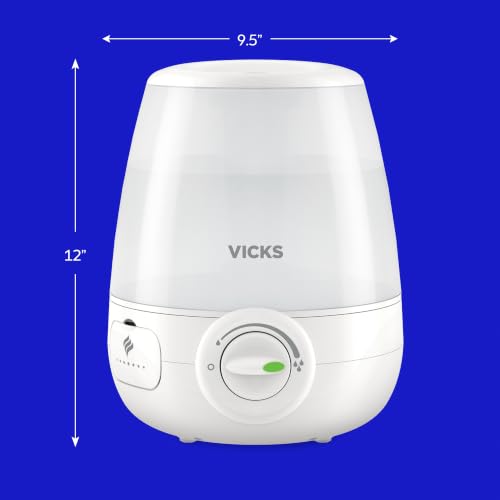 Ultrasonic Cool Mist Humidifier 1.2 Gal Filter-Free for Bedroom