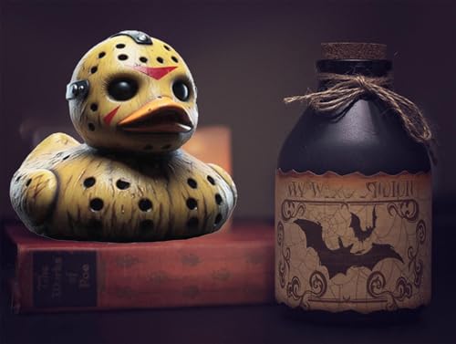 Horror Movie Character Duck Figurine 3.5-inch Resin Desk Decoration
