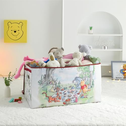 Collapsible Toy Storage Trunk with Soft Lid - 28.5-inch Kids Organizer