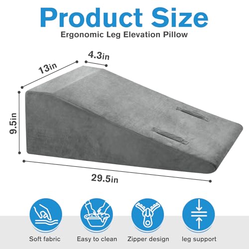 Leg Elevation Pillow for Swelling & Blood Circulation Support
