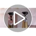 Stainless Steel Wine & Champagne Bottle Stoppers - Leakproof Saver (2 Pack)