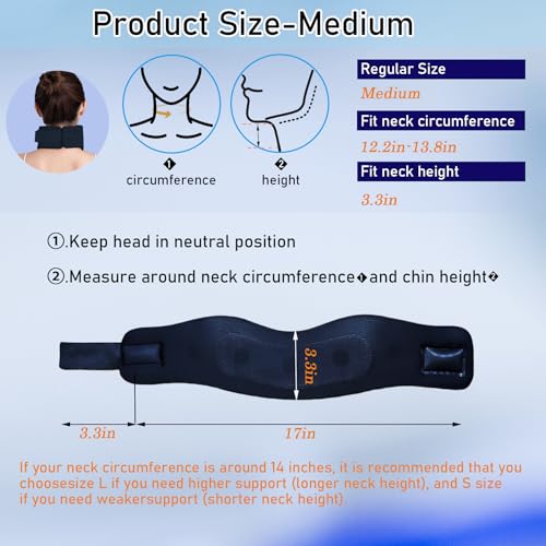 Adjustable Cervical Neck Brace for Pain Relief & Support