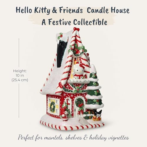 Hello Kitty & Friends Ceramic North Pole Christmas Candle House Decor