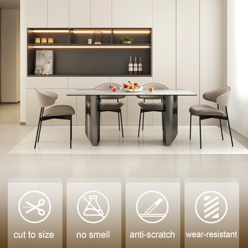 Clear Vinyl Floor Runner Mat 24x72 Inch Heavy Duty Protective PVC Rug