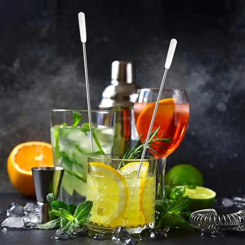 Restynic 2-Pack Fine Mesh Cocktail Strainers with Muddler - Barware Set