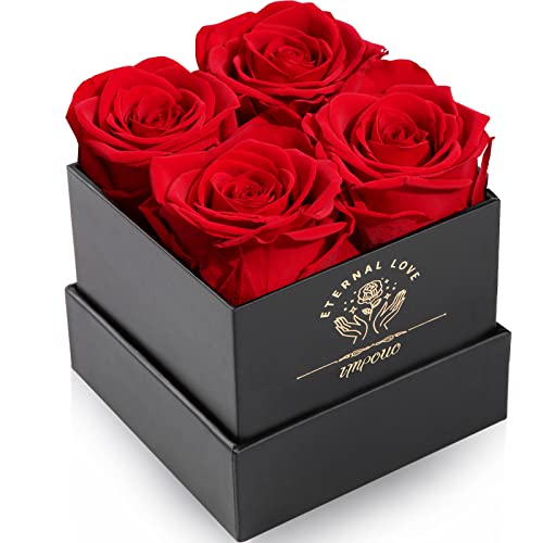 Preserved Real Rose in Gift Box - Long-Lasting Eternal Flower for Her