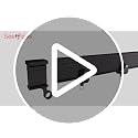 Room Divider Curtain Set with Flexible Ceiling Track - Blackout Privacy Panel 100" x 84"
