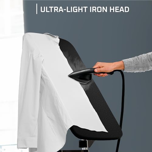 Rowenta IXEO 65-Inch Full Size Steamer & Ironing Board - Black, 1500W