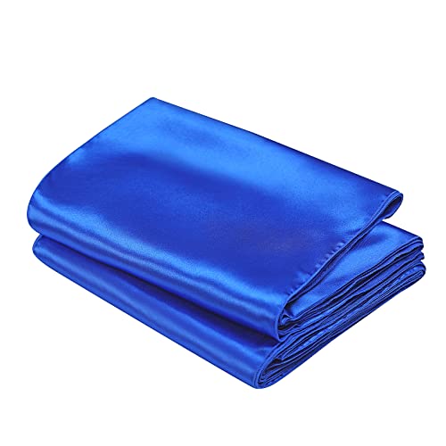 12 Pcs Royal Blue Satin Table Runners 12 x 108 Inches for Weddings & Events
