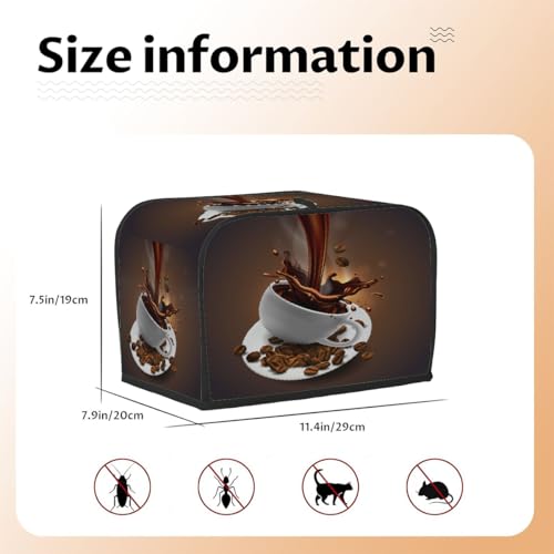 Waterproof Toaster Dust Cover - Washable Kitchen Appliance Protector