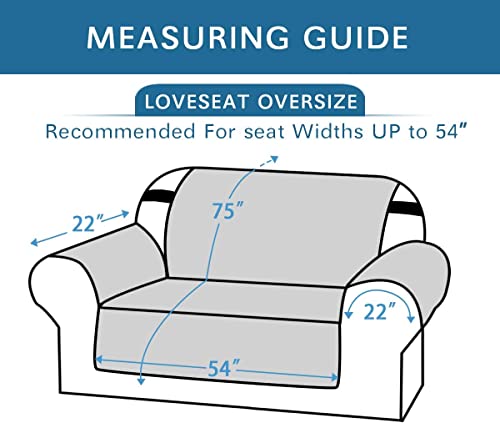 Reversible Loveseat Cover - Anti-Slip, Water-Resistant Protector