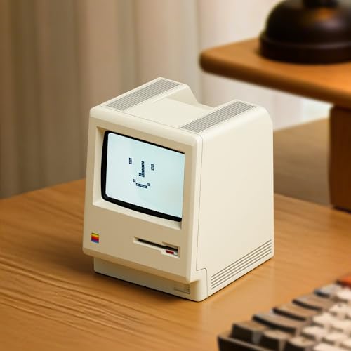 Retro Pixel Desk Clock with Alarm, Calendar, and Temperature Display