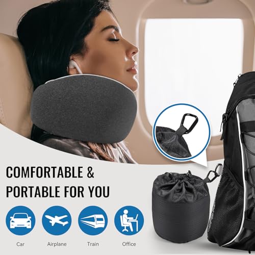 Ergonomic Travel Pillow - Memory Foam Neck Support for Comfort
