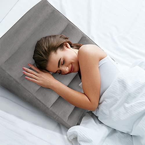 Inflatable Wedge Pillow for Travel & Sleep, Portable Design