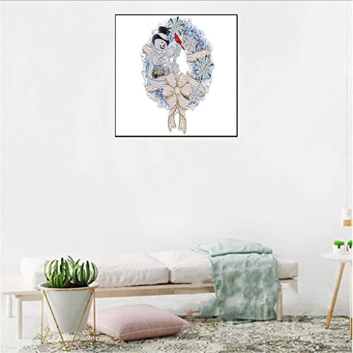 KTHOFCY 5D Diamond Painting Kit Full Drill for Adults & Kids - Christmas Garland 15.7x11.8 in