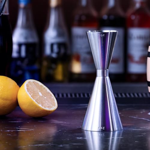 Lexenic Japanese 1oz/2oz Dual Marking Cocktail Jigger - Pack of 1