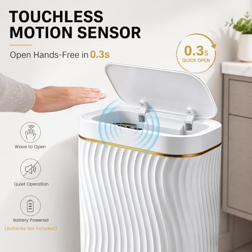 Automatic Touchless Trash Can with Motion Sensor 5 Gallon Slim