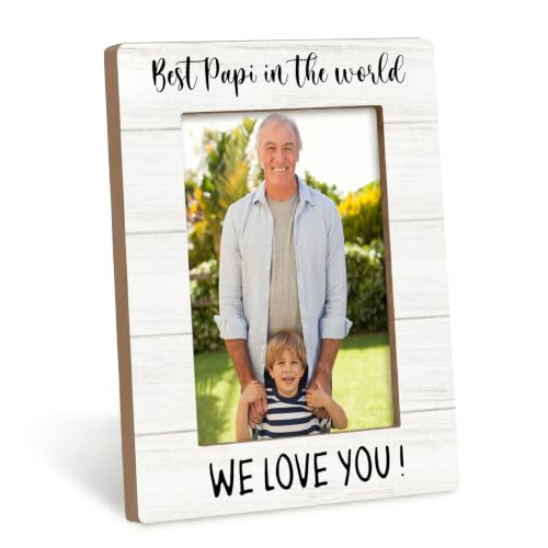 Papi Gifts Grandpa Picture Frame 4x6 for Desk Table Room - Gitzau