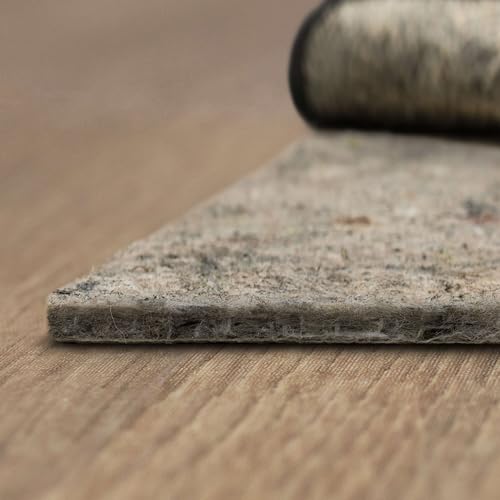 Non-Slip Rug Pad 8' x 10' - 1/4-Inch Thick Felt & Rubber Cushion