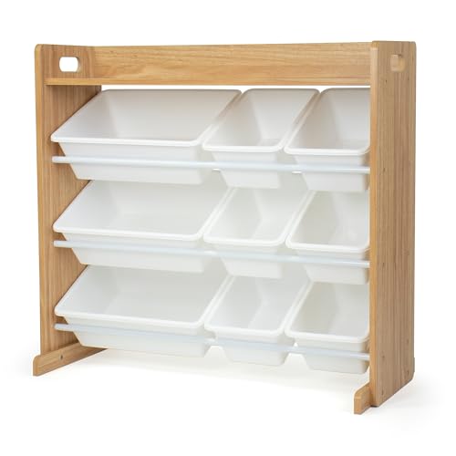Kids Toy Storage Organizer with 9 Removable Bins and Display Shelf