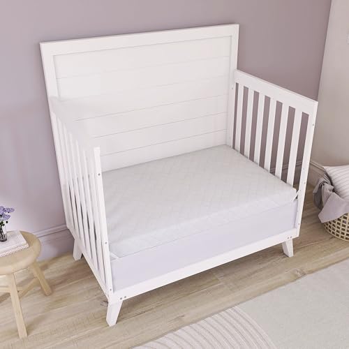 2-in-1 Dual-Sided Mini Crib Mattress with Waterproof Cover (38" x 24" x 3")