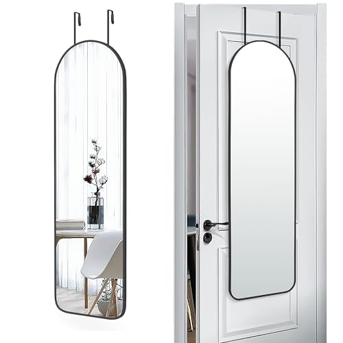 47x14 Inch Full Length Mirror, Over-the-Door or Wall Mounted Dressing Mirror