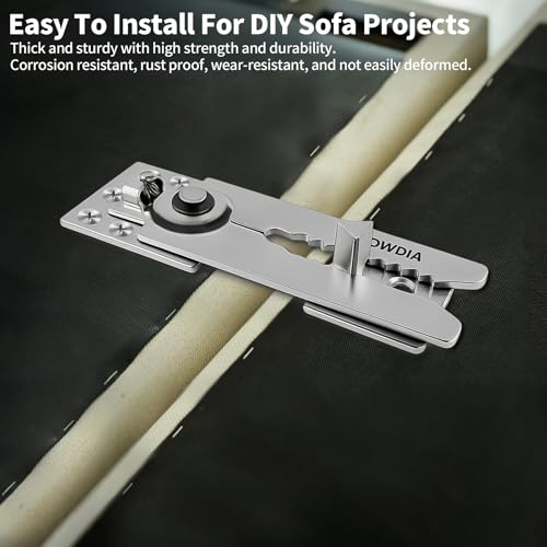 Heavy Duty Sectional Couch Connectors (2 Pack) - Steel Sofa Clamps