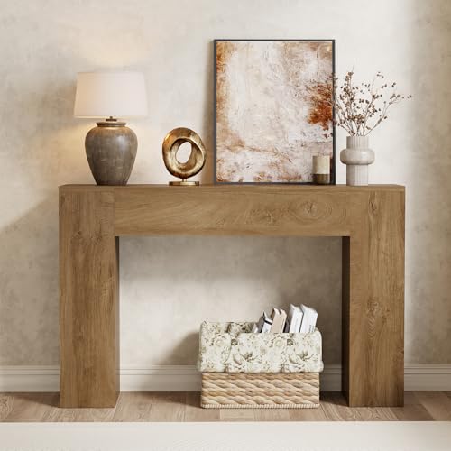 43-Inch Wood Console Table, Modern Farmhouse Entryway & Sofa Table