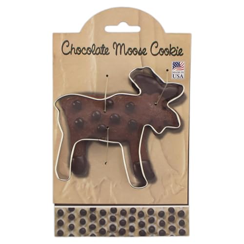 Ann Clark 4" Chocolate Moose Cookie Cutter – Made in USA with Recipe Card