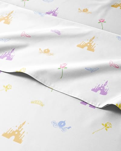 CGK Unlimited Kids Twin Princess Sheet Set - 3-Piece Microfiber Bedding
