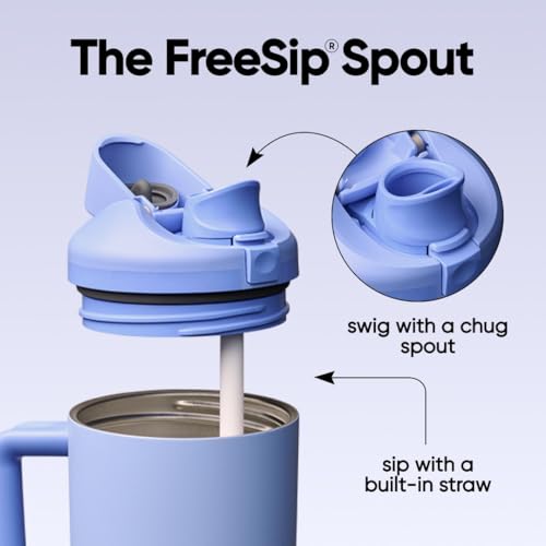 40 oz Insulated Stainless Steel Water Bottle with FreeSip Spout