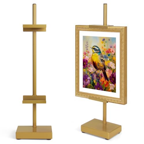 Adjustable 17-Inch Metal Tabletop Easel Stand for Pictures and Art